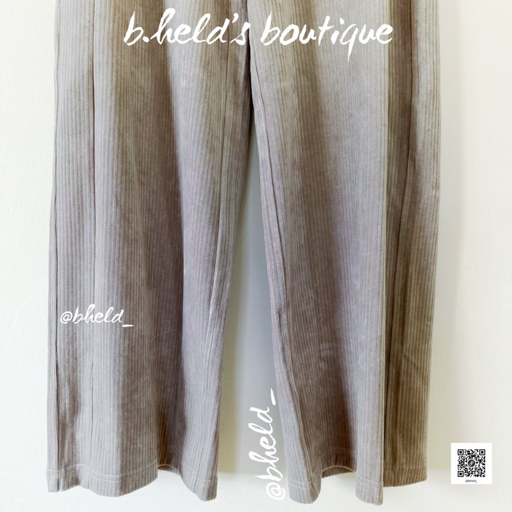 lululemon Scuba Mid-Rise Wide-Leg Pant *Velvet Cord in Riverstone Tan Size 4 NWT - Picture 9 of 16